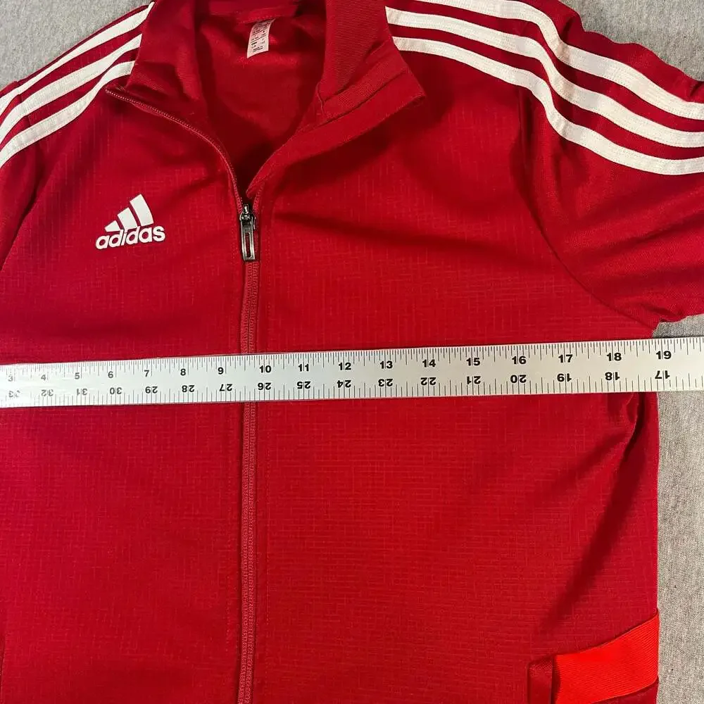 Adidas Tiro 19 Climalite Full Zip Red Track Jacket Youth Size Large